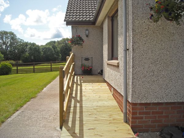 Hardwood Ramp Installation in Lees Summit