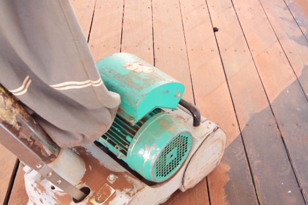 Cedar Deck Sanding in Lees Summit