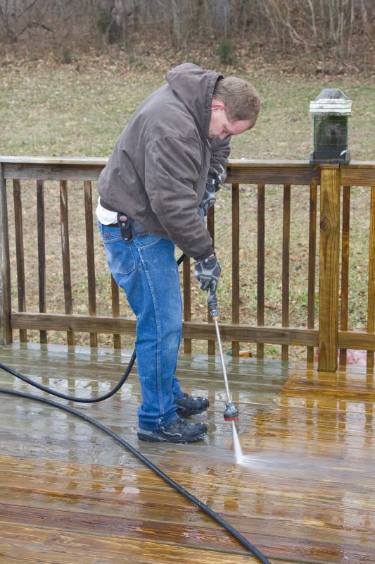 Deck Cleaning Process